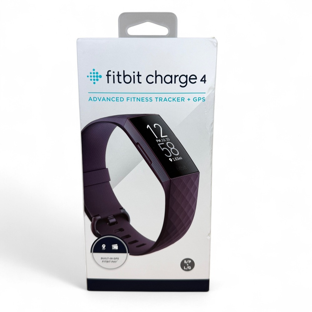 Fitbit Charge 4 Advanced Fitness Tracker GPS‎ Heart Rate Rosewood FB417 Purple